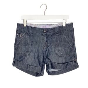 One 5 One Cuffed Denim Shorts 6 Petite